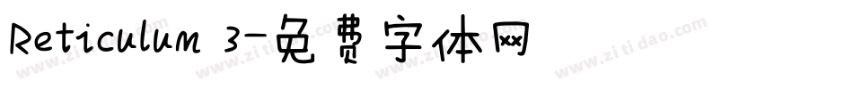 Reticulum 3字体转换
